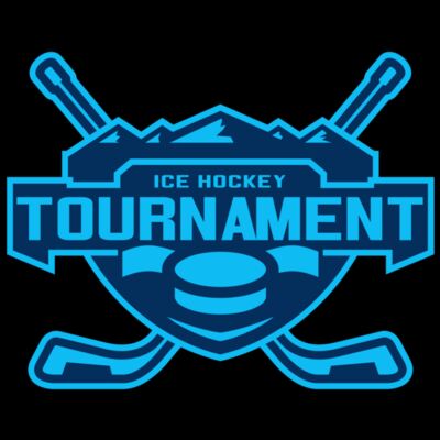 Tournament Ice Hockey logo template Thumbnail