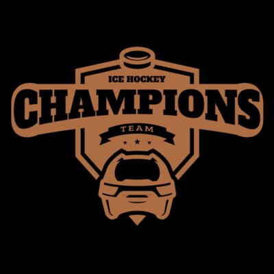 Champions Team Ice Hockey logo template Thumbnail